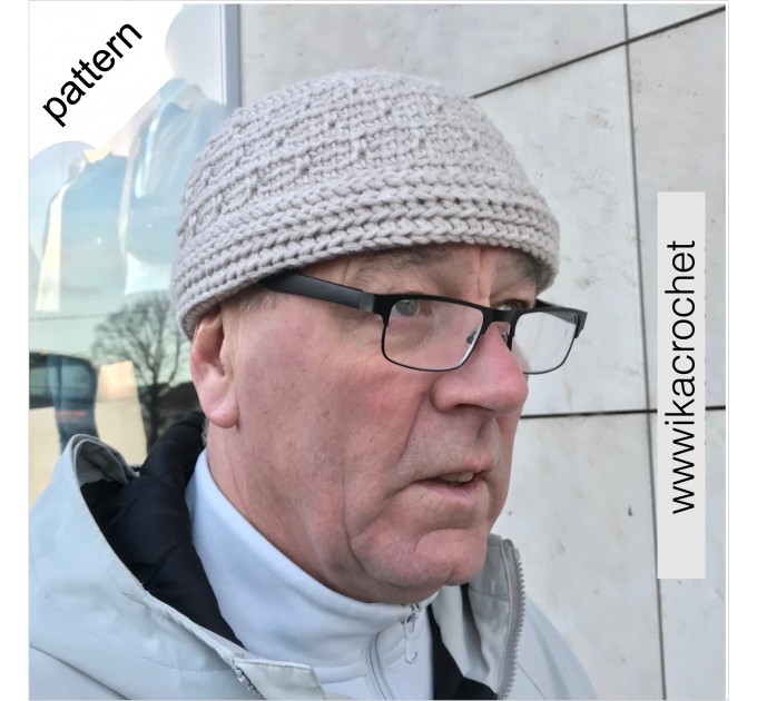 Fishermens Beanie crochet hat pattern