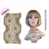 Flower Hexagon Cowl scarf pattern
