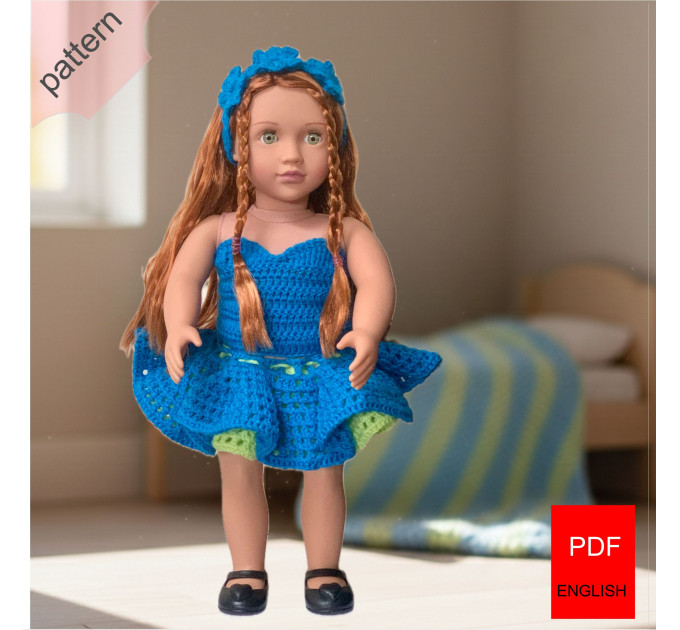 "Penelope" Doll Outfit Crochet Pattern (PDF Download)