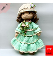 Herbalist Doll Crochet Pattern PDF – Garden Guest Amigurumi Tutorial