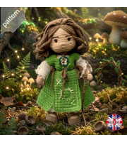 Litha, the Forest Druid amigurami Doll pattern