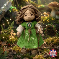 Litha, the Forest Druid amigurami Doll pattern