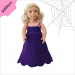 Halloween doll clothes patterns  'OPHELIA''18 inch Dress Shoes Hat pattern Purple Dress ''OPHELIA''