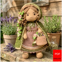 Herbalist Doll Crochet Pattern • Amigurumi Forest Fairy PDF Tutorial