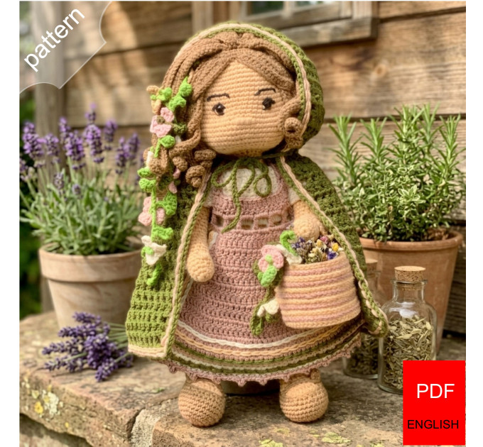 <h1>Amigurumi Herbalist Doll & Clothes Crochet Pattern</h1>