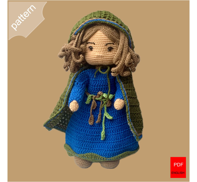 Crochet Green Witch Doll Amigurumi Pattern