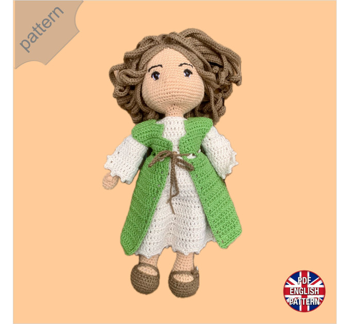 Litha, the Forest Druid Doll - Digital Crochet Pattern
