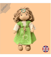 Litha, the Forest Druid amigurami Doll pattern