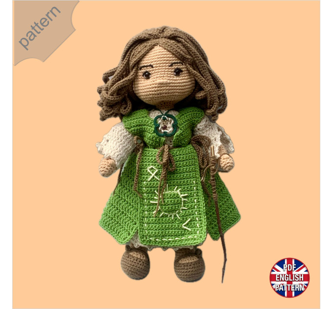 Litha, the Forest Druid Doll - Digital Crochet Pattern