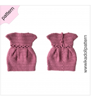 Crochet doll clothes pattern 18 inch Dress Shoes Headband Crochet  pattern Rose pink Dress ''BRIGITA''