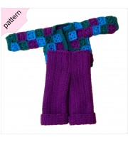 The "Granny Chic" Streetwear Crochet Pattern: Jacket & Jeans for 18-Inch Dolls