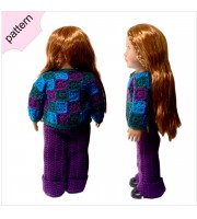 The "Granny Chic" Streetwear Crochet Pattern: Jacket & Jeans for 18-Inch Dolls