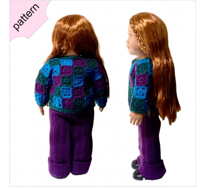 <h1>The Granny Chic Streetwear Set: Crochet Pattern for 18-Inch Doll Jacket & Jeans</h1>