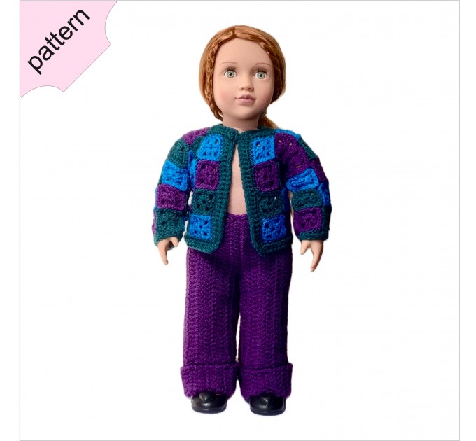 <h1>The Granny Chic Streetwear Set: Crochet Pattern for 18-Inch Doll Jacket & Jeans</h1>