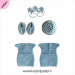 Crochet doll dress pattern ''Aisling'' 18 inch Dress Shoes Hat bracelet pattern Blue Dress ''Aisling'' 