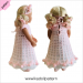 Crochet doll clothes pattern 18 inch Pink Dress ''Emma''