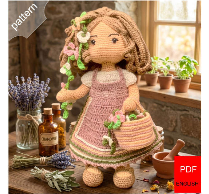 <h1>Amigurumi Herbalist Doll & Clothes Crochet Pattern</h1>