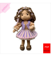 Heather the Lavender Fairy Doll – Amigurumi Crochet Pattern (PDF)