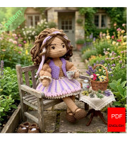 Heather the Lavender Fairy Doll – Amigurumi Crochet Pattern (PDF)