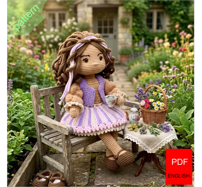 Heather the Lavender Fairy Doll Crochet Pattern