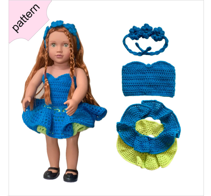 "Penelope" Doll Outfit Crochet Pattern (PDF Download)