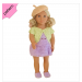 Crochet doll clothes pattern ''SCARLETT'' 18 inch Dress Shoes Hat Jacket pattern Lilac Dress 