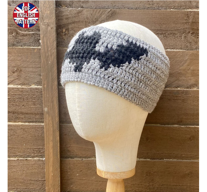 Spooky Bat Ear Warmer Crochet Pattern