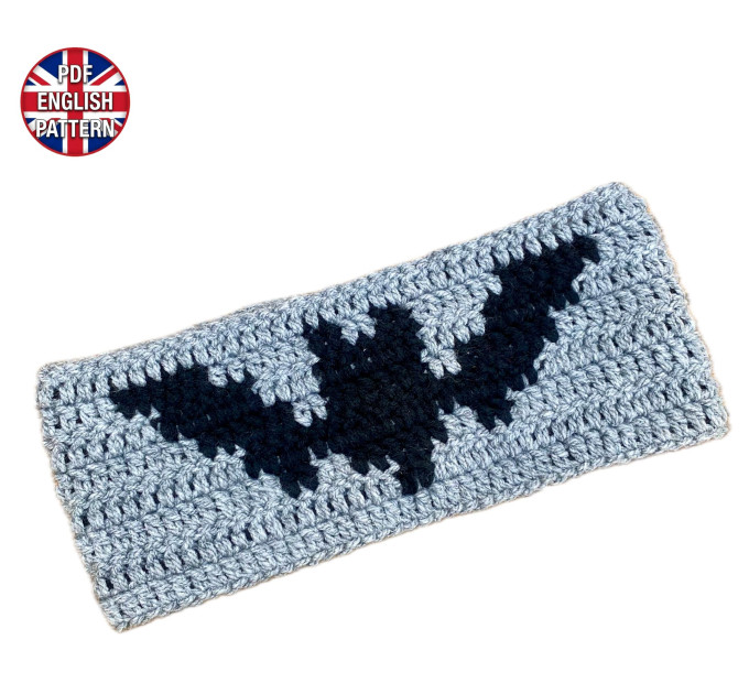 Spooky Bat Ear Warmer Crochet Pattern