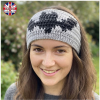 Spooky Bat Ear Warmer Crochet Pattern | Tapestry Gothic Headband