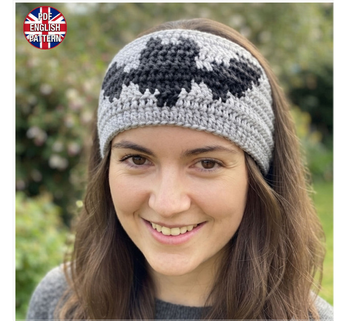 Spooky Bat Ear Warmer Crochet Pattern