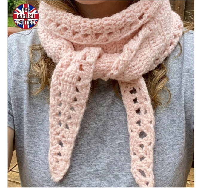 Dark Academia Crochet Necktie Scarf Pattern