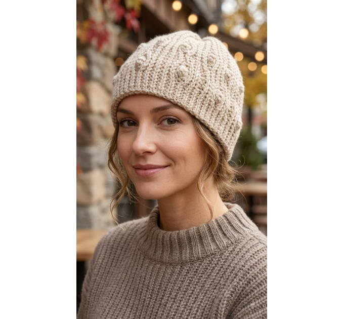 Cobblestone Beanie Pattern — Chunky Crochet Pattern PDF