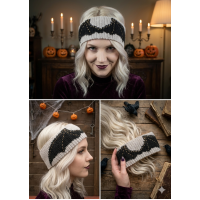 Bat & Dragon Wings Unisex Ear Warmer – Tapestry Crochet PDF Pattern