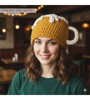 Crochet hat pattern Stag party Beer lover
