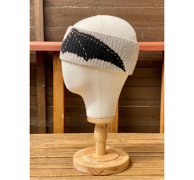 Bat & Dragon Wings Unisex Ear Warmer – Tapestry Crochet PDF Pattern