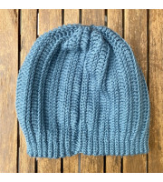 Ribbed Beanie Crochet Pattern PDF | Knit Look Slouchy Hat | Cotton Winter Digital Download | Easy Beginner Tutorial