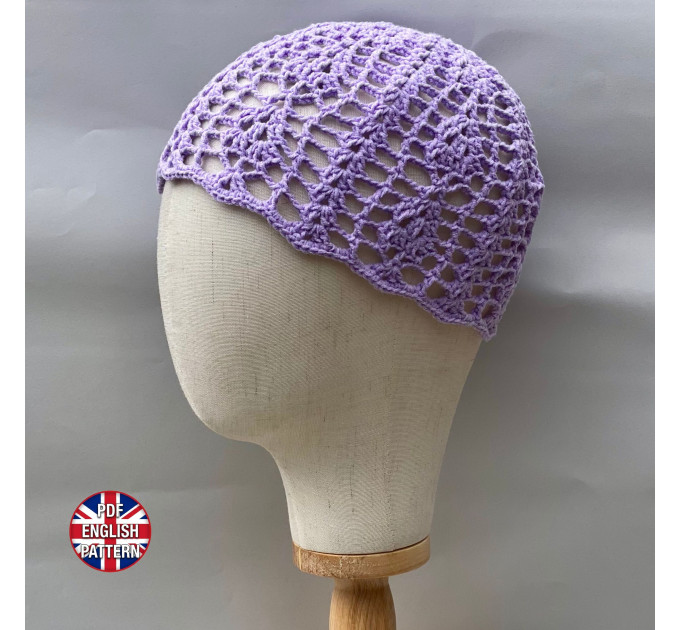 Lace Crown Beanie Crochet Pattern
