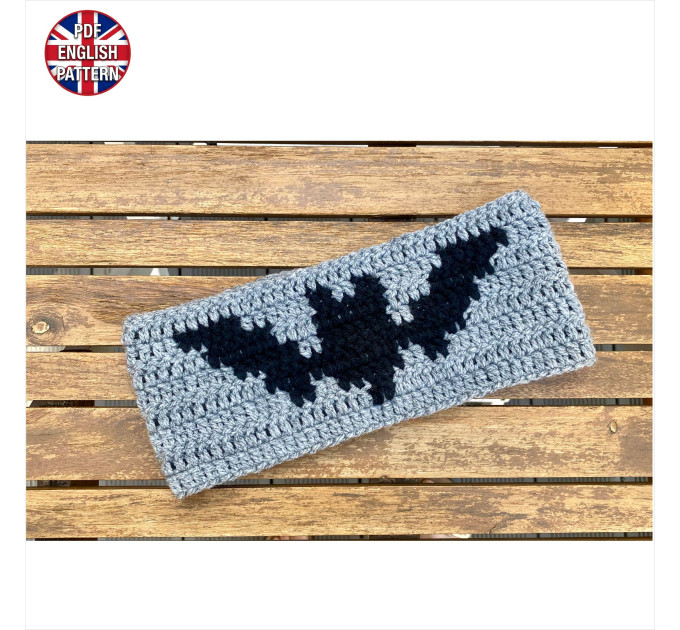 Spooky Bat Ear Warmer Crochet Pattern