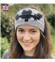 Spooky Bat Ear Warmer Crochet Pattern | Tapestry Gothic Headband