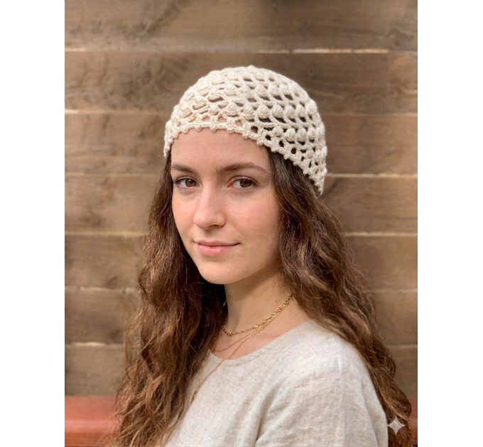Crochet Pattern: Sandy Shore Mesh Cap