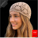 Lace Crown & Two-Tone Summer Beanie Crochet Pattern (PDF)