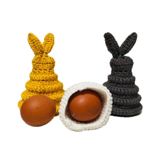 Bunny egg holder crochet pattern