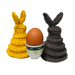 Bunny egg holder crochet pattern