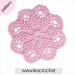 Crochet doily pattern Rose doily Crochet motif