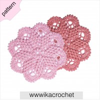Crochet doily pattern Rose doily Crochet motif