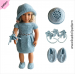 Crochet doll dress pattern ''Angelina'' 