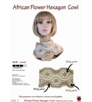 Flower Hexagon Cowl scarf pattern