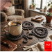 Autumn Whisper Leaf Mug Rug Crochet Pattern