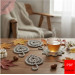 Autumn Whisper Leaf Mug Rug Crochet Pattern
