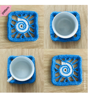 Spiral Sun Granny Square Pattern
